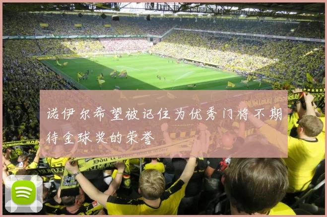 诺伊尔希望被记住为优秀门将不期待金球奖的荣誉